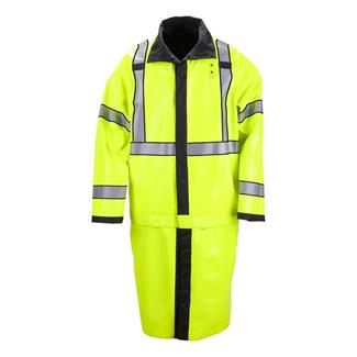 Men's 5.11 Long Reversible High Vis Rain Coats Black / Hi-Vis Yellow