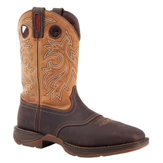 Men's Durango 11" Rebel Steel Toe Waterproof Boots Brown / Goldenrod