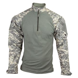 Men's TRU-SPEC Nylon / Cotton 1/4 Zip Tactical Response Combat Shirt Army Digital / Foliage