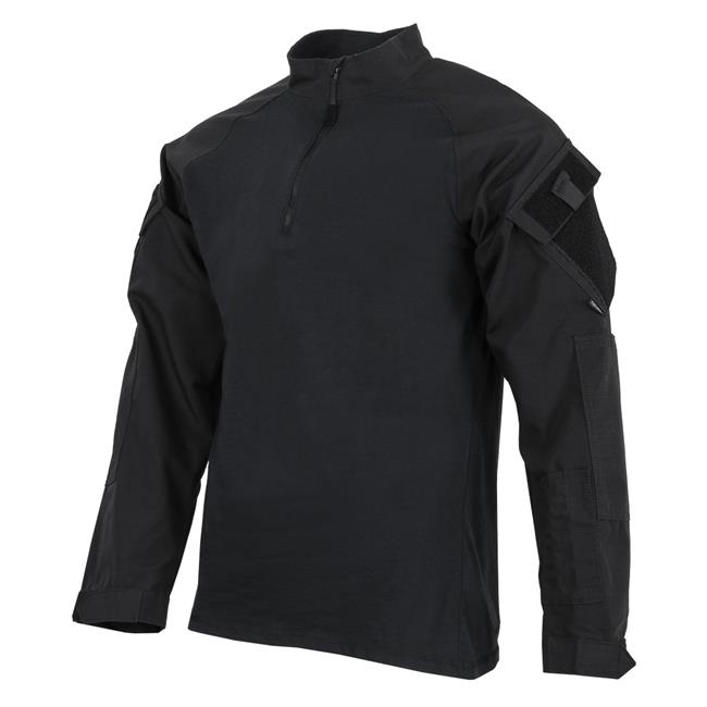 Men's TRU-SPEC Poly / Cotton 1/4 Zip Tactical Response Combat Shirt ...