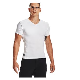 Men's Under Armour Tactical HeatGear Comp V-Neck Tee White