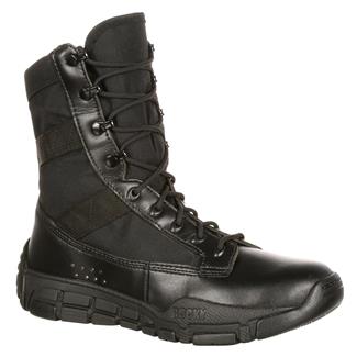 Men's Rocky 8" C4 Trainer - Polishable Toe Boots Black