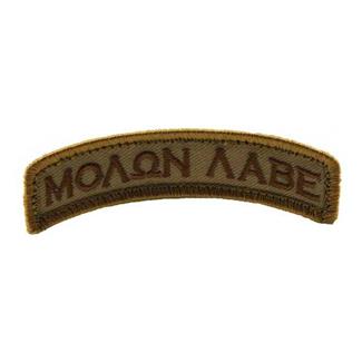 Mil-Spec Monkey Molon Labe Tab Patch Desert