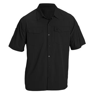 Men's 5.11 Freedom Flex Short Sleeve Woven Shirts Black