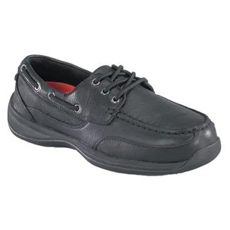 Men's Rockport Works Sailing Club Boat Shoe Steel Toe Black