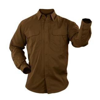 Men's 5.11 Long Sleeve Taclite Pro Shirts Battle Brown