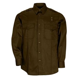 Men's 5.11 Long Sleeve Taclite PDU Class A Shirts Brown