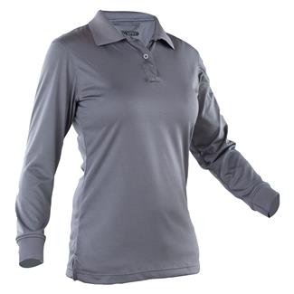 Women's TRU-SPEC 24-7 Series Long Sleeve Performance Polo Charcoal