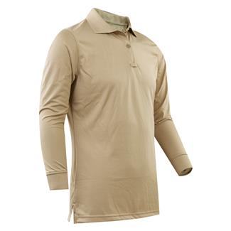 Women's TRU-SPEC 24-7 Series Long Sleeve Performance Polo Silver Tan