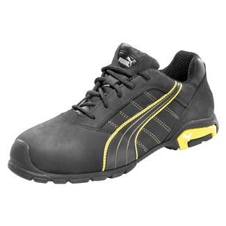 Men's Puma Safety Amsterdam Low Alloy Toe Black / Yellow