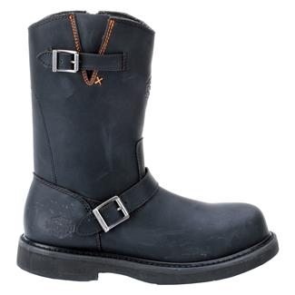 Men's Harley Davidson Footwear 10.25" Jason Steel Toe Boots Black