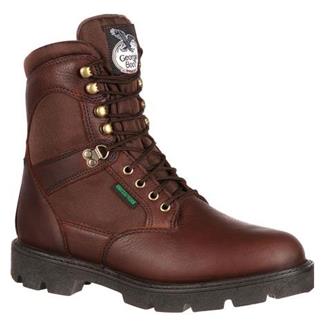 Men's Georgia 8" Homeland Steel Toe Waterproof Boots Brown