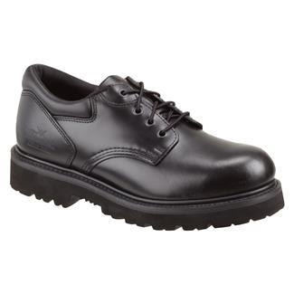 Men's Thorogood Classic Leather Academy Oxford Steel Toe Black