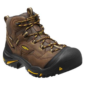 Men's Keen Utility Braddock Mid Steel Toe Waterproof Boots Cascade Brown / Tawny Olive