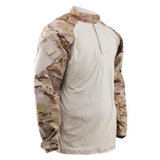 Men's TRU-SPEC Nylon / Cotton 1/4 Zip Tactical Response Combat Shirt TRU MultiCam Arid MultiCam Arid