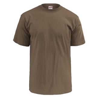Men's Soffe Lightweight Military T-Shirt (3 Pack) Army Brown
