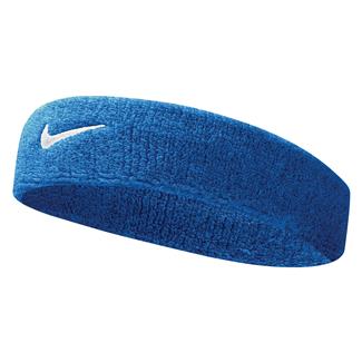 NIKE Swoosh Headband Royal Blue / White