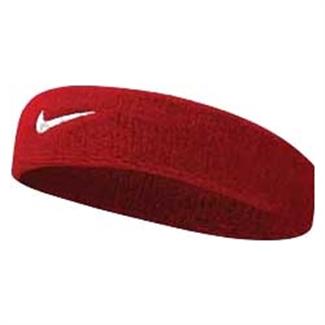 NIKE Swoosh Headband Varsity Red / White