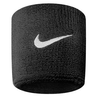 NIKE Swoosh Wristband (2 pack) Black / White