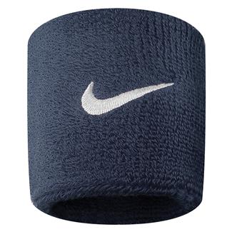 NIKE Swoosh Wristband (2 pack) Obsidian / White