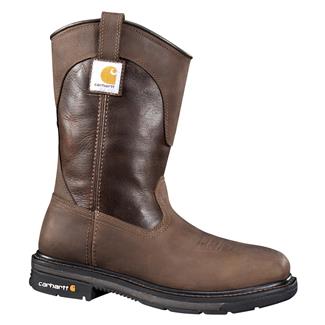 Men's Carhartt 11" Tanned Wellington Square Toe Steel Toe Boots Brown / Dark Brown