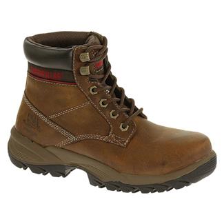 Women's CAT Dryverse Steel Toe Waterproof Boots Dark Beige