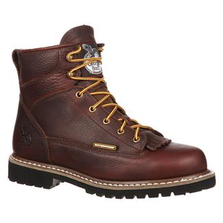 Men's Georgia Lace-To-Toe Waterproof Boots Chocolate