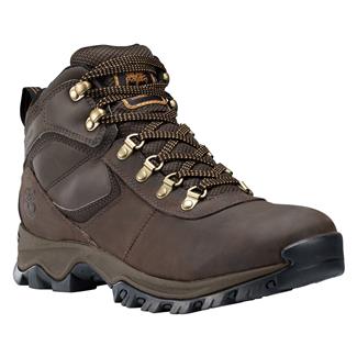 Men's Timberland Mt. Maddsen Mid Leather Waterproof Boots Dark Brown