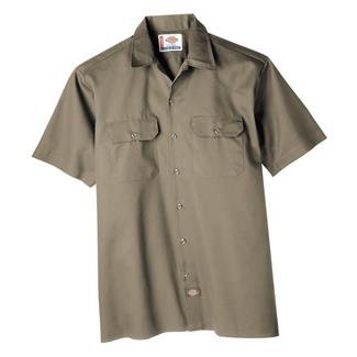 Men's Dickies Original Fit Short Sleeve Work Shirt Khaki