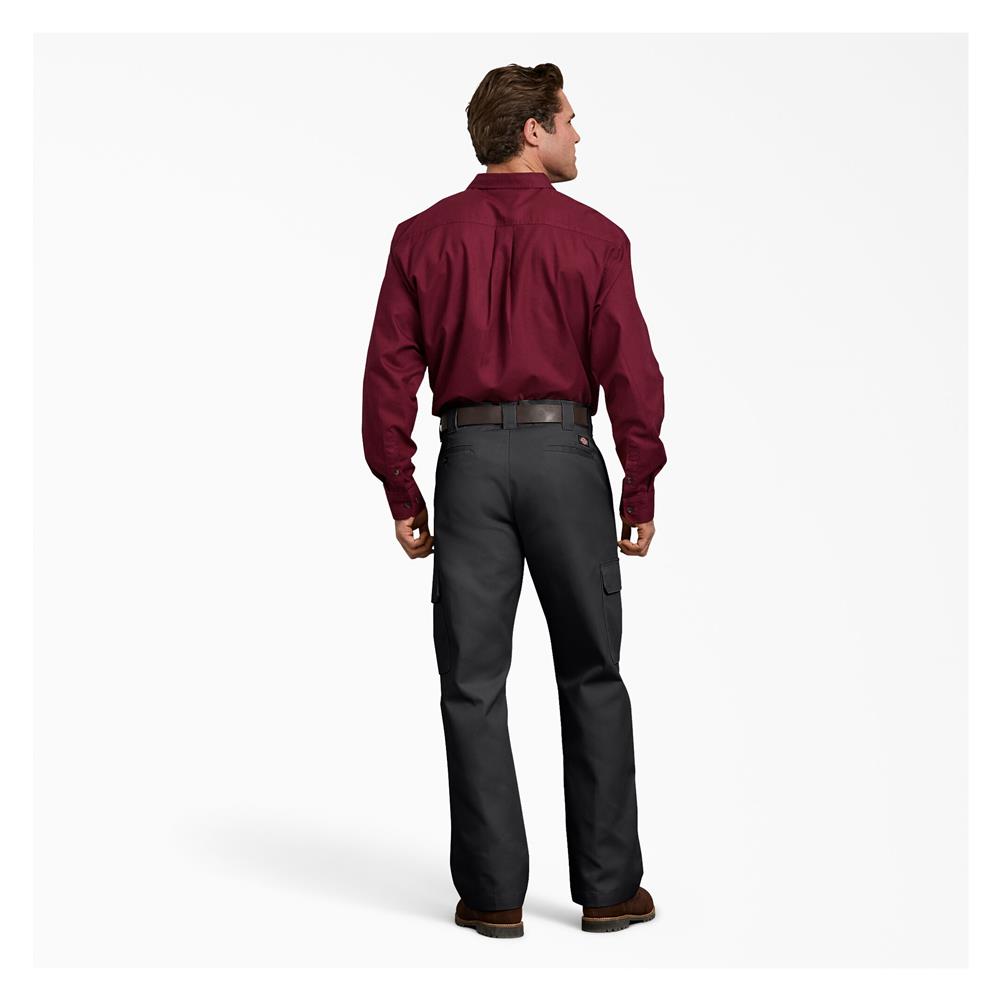Dickies Relaxed Fit Straight Leg Cargo Work Pants - Black Dickies Relaxed Fit Straight Leg Cargo Work Pants - Black