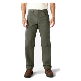 Men's Dickies Relaxed Fit Duck Carpenter Jeans Rinsed Moss Green