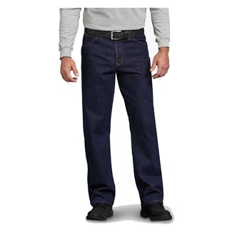 Men's Dickies Regular Fit Denim Jeans Rinsed Indigo Blue