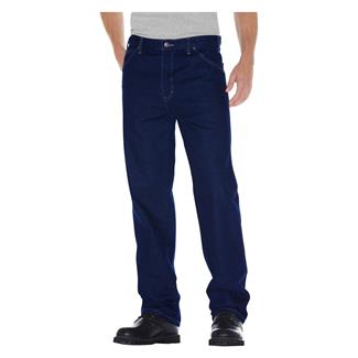 Men's Dickies Relaxed Fit Denim Jeans Rinsed Indigo Blue