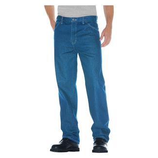 Men's Dickies Relaxed Fit Denim Jeans Stonewashed Indigo Blue