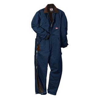 Men's Dickies Premium Insulated Duck Coveralls Dark Navy