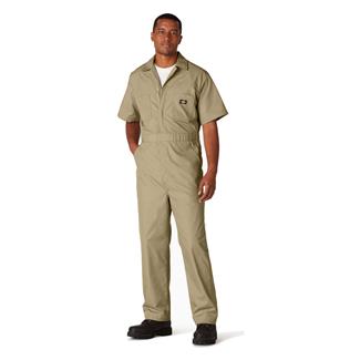 Men's Dickies Short Sleeve Coveralls Khaki