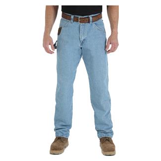Men's Wrangler Riggs Relaxed Fit Denim Carpenter Jeans Vintage Indigo
