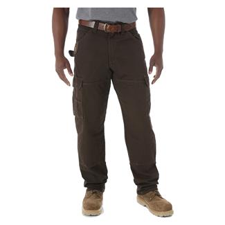 Men's Wrangler Riggs Relaxed Fit Ripstop Ranger Pants Dark Brown