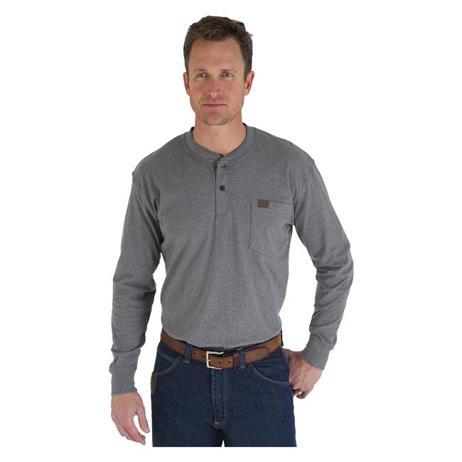 Wrangler long sleeve henley Clearance