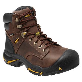 Men's Keen Utility Mt. Vernon Mid Steel Toe Waterproof Boots Cascade Brown