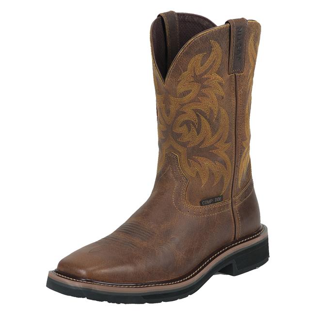 justin safety toe work boots