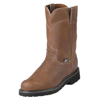 Men's Justin Original Work Boots 10" Cargo Round Toe ST Aged Bark