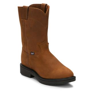 Men's Justin Original Work Boots 10" Conductor Round Toe Hazel
