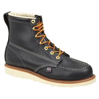 Men's Thorogood 6" American Heritage Moc Toe Wedge Steel Toe Boots Black