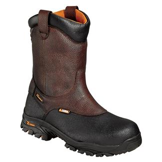 Men's Thorogood 8" Z-Trac Wellington Composite Toe Waterproof Boots Brown / Black