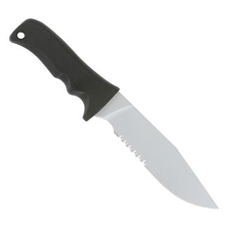 Maxpedition Large Short Clip Point Fixed Blade Knife Combo Edge Black