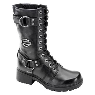 Women's Harley Davidson Footwear Eda Side-Zip Boots Black