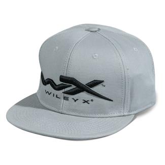 Wiley X Snapback Flat Bill Hat Gray