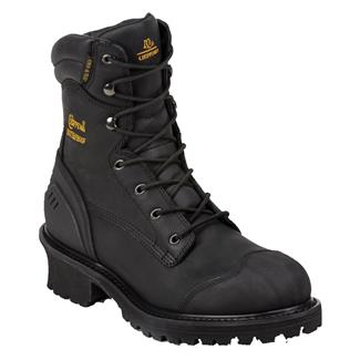 Men's Chippewa Boots 8" Aldarion 400G Composite Toe Waterproof Black Oiled