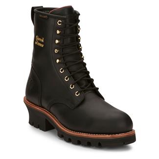 Men's Chippewa Boots 8" Paladin 400G Steel Toe Waterproof Black Oiled